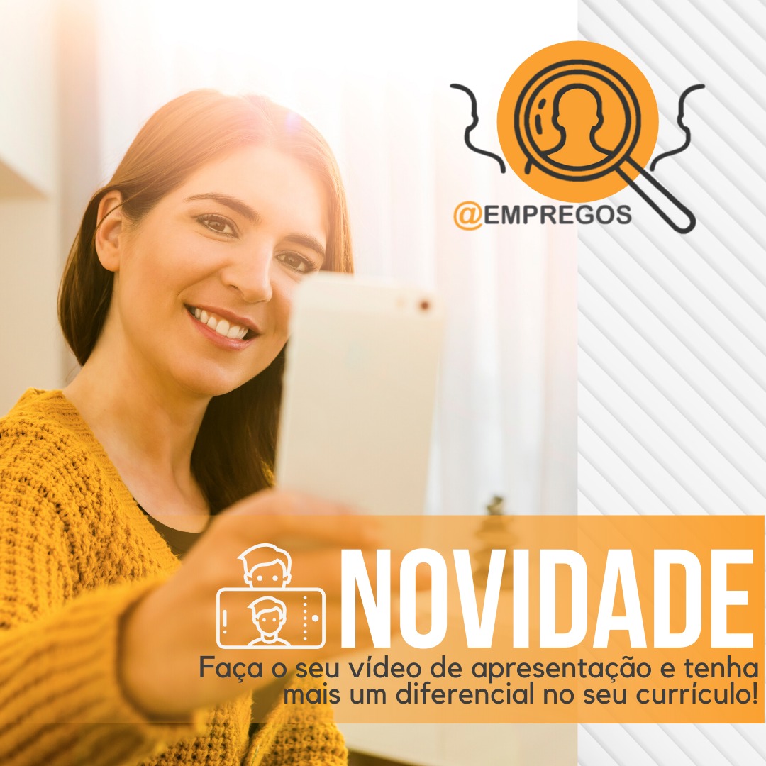 COLOQUE NO SEU CURRICULO O SEU VIDEO DE APRESENTAÇÃO